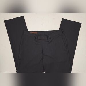 Perry‎ Ellis Mens Black Dress Pants 100 % Polyester Size 34/32